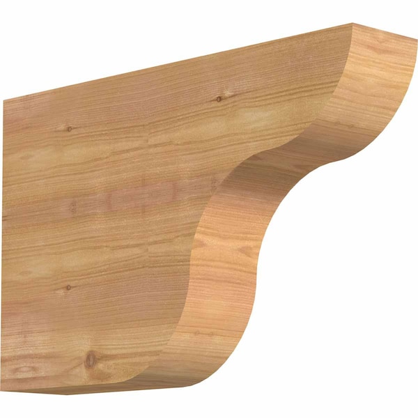 Ekena Millwork Carmel Smooth Rafter Tail, Western Red Cedar, 3 1/2"W x 12"H x 18"L RFT04X12X18CAR00SWR - main